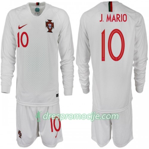 Portugal Dres J. MARIO 10 Dječji Gostujući Svjetsko prvenstvo 2018 Dugim Rukavima Portugal Dres J. MARIO 10 Dječji Gostujući Svjetsko prvenstvo 2018 Dugim Rukavima